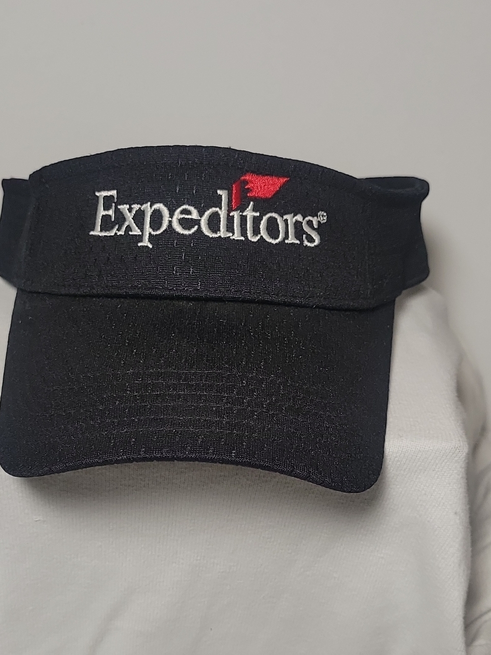 Pacific Pro Expeditors Black Visor with Red Tag Accent